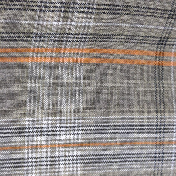 Men's Columbia Cotton SS Button Up Brown / Orange Plaid Lightweight Shirt 2XL - Picture 6 of 12